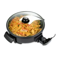 Brentwood 12-inch Round Non-stick Electric Skillet With Vented Glass Lid