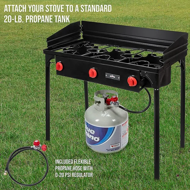 Martin SG128 Propane Gas Stove - 12800 BTU Single Burner Portable Stove for  Camping, RV and Outdoors 