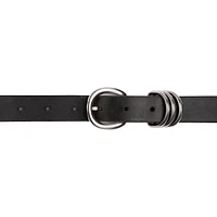 30mm Genuine Leather Belt With Nickel Buckle