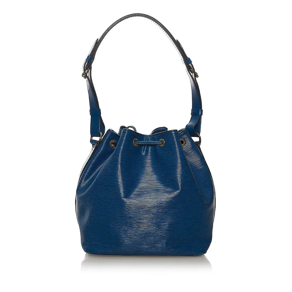 Pre-owned Louis Vuitton Leather Shoulder Bag In Blue