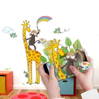 Kids Wall Decals - Interactive Wall Stickers - Augmented Reality With Free App, Discover Colors, Educational Toy