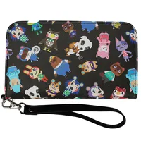 Animal Crossing Tech Wallet Wristlet With Exterior Pocket