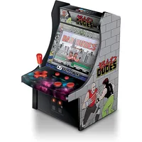Micro Player Bad Dudes Retro Game-collectible Miniature-fully Playable, 6.75 Inch Collectible, Color Display, Speaker, Volume Buttons, Headphone Jack, Battery Or Micro Usb Powered
