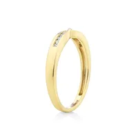 Wedding Ring With Diamonds In 14kt Yellow Gold