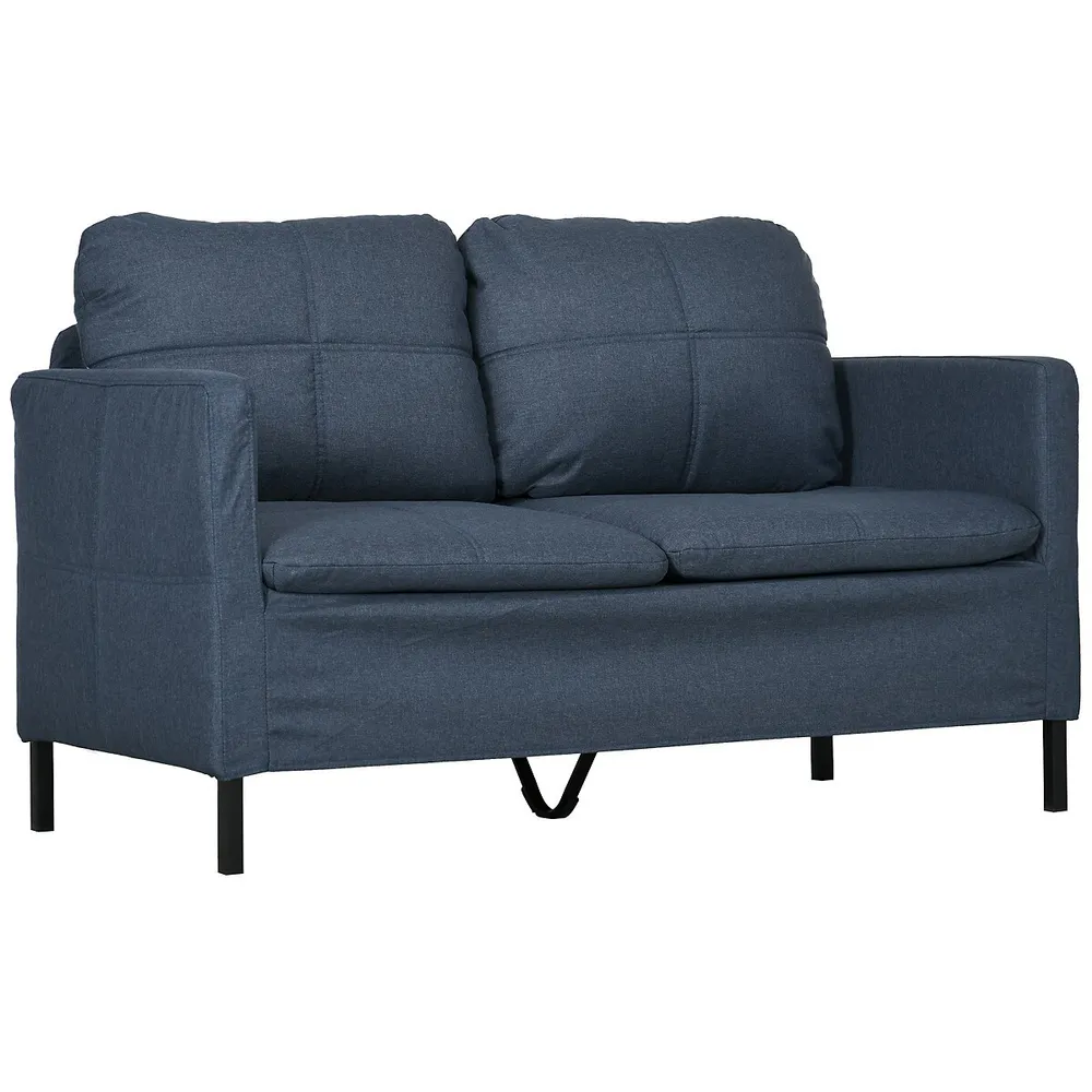 53" Loveseat Sofa For Bedroom Upholstered 2 Seater Couch