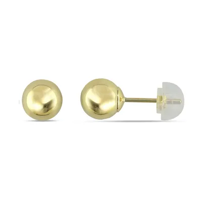 10kt 6mm Yellow Gold Ball Stud Earrings