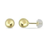 10kt 6mm Yellow Gold Ball Stud Earrings
