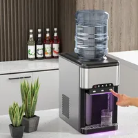 3-in-1 Water Cooler Dispenser With Built-in Ice Maker W/ 3 Temperature Settings