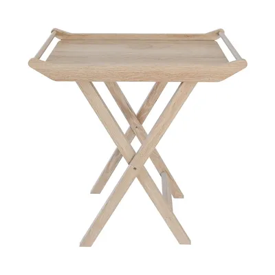 Anders Folding Multi-use Tray Table, Natural Finish