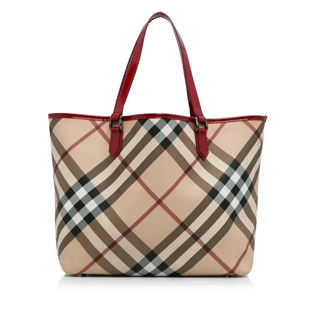 Ae Women's Smiley Checkered Tote Bag