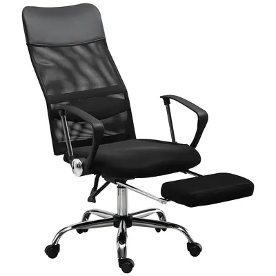 Mesh High Back Office Chair With Footrest
