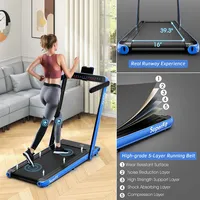 2.25hp 2 1 Folding Treadmill Jogging Machine W/app Control