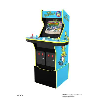 The Simpsons Live Arcade Cabinet With Riser & Lit Marquee (4 Player)