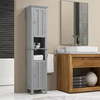 Tall Bathroom Storage Cabinet Linen With Shelves