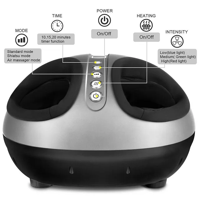 Shiatsu Foot Massager with Kneading and Heat Function - Costway