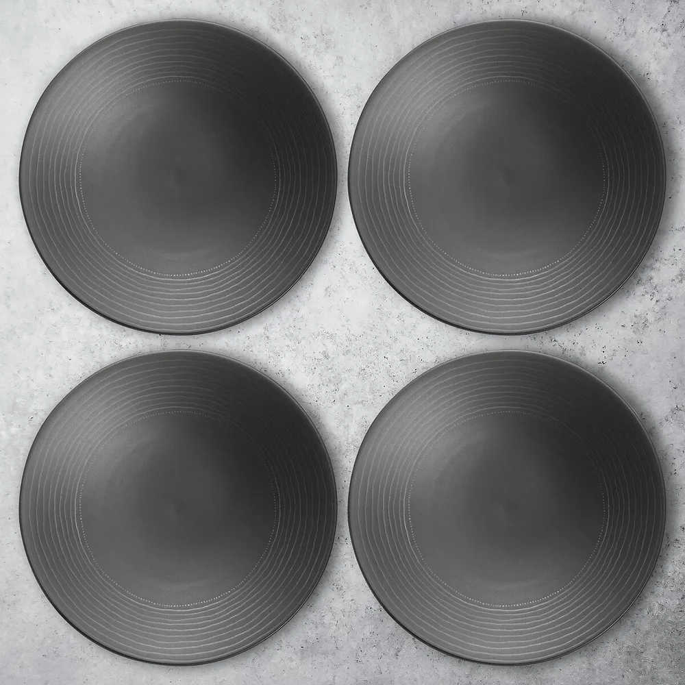 Striking Zen Porcelain Plate Set of 4