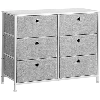 Wooden Tabletop Storage Dresser Ideal For Bedroom, Nursery, Closet Or Dormroom