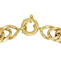 10kt 8" Men's Yellow Gold Link Bracelet