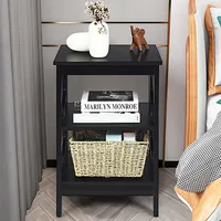 3-tier Nightstand Sofa Side End Accent Table Storage Display Shelf