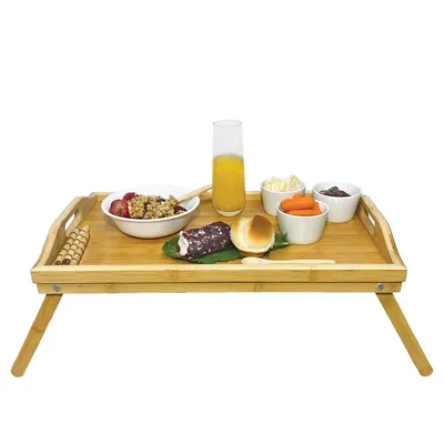 Foldable Lunch/meal Tray, Made Of Bamboo