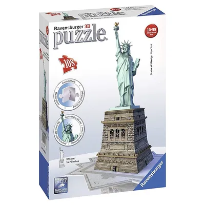 Statue Of Liberty - 108 Piece 3d Puzzle