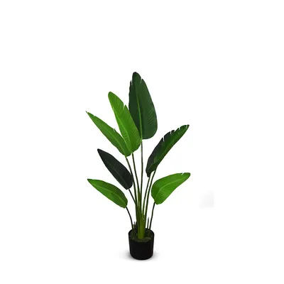 Faux Botanical Traveler's Palm In Green 47 In. Height