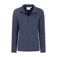 Womens/ladies Snowdon Ii Melange Full Zip Fleece Jacket