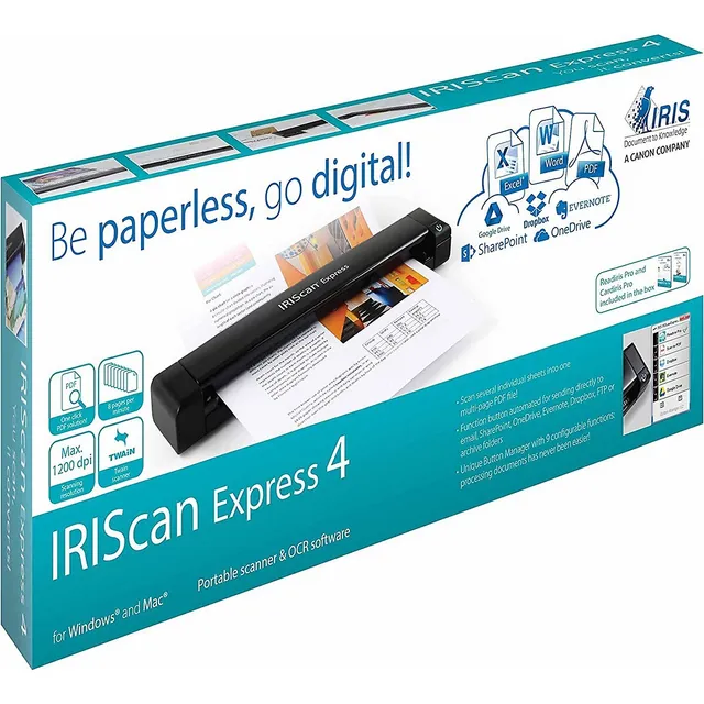 I.R.I.S. IRIScan Book 5 Wi-Fi Scanner portable 1200 x 1200 DPI A4