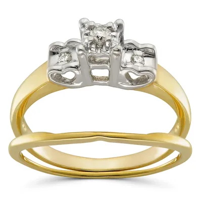 10kt Yellow And White Gold Bridal Set Ring