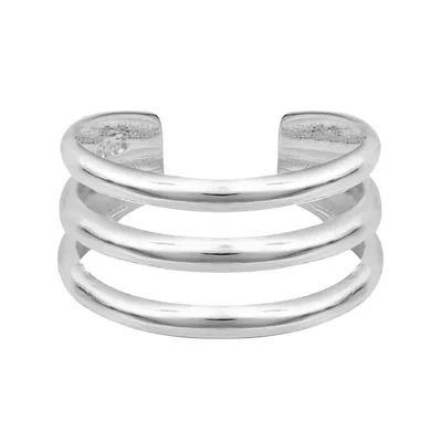 Sterling Silver Triple Band Toe Ring