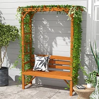 Wooden Bench For 2 People For Climbing Plant