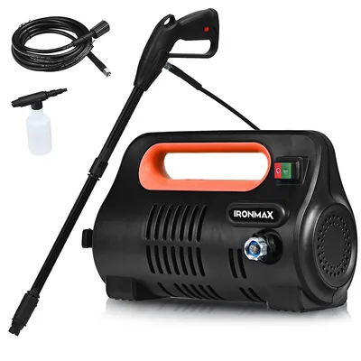 1800psi Portable Electric High Pressure Washer 1.96gpm 1800w W/ Hose Reel