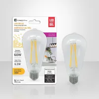 Energy Saving Led Bulb, Dimmable, 6.2w, Type S, 3000k Soft White