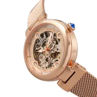 Adelaide Automatic Skeleton Mesh-bracelet Watch