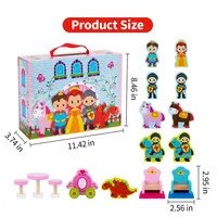 Playset In A Box - Portable Toy Set With Wooden Figurines And Accessories, Ages 3+