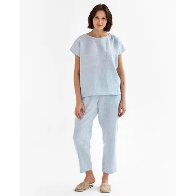 Women's Linen Pajama Set Ravello