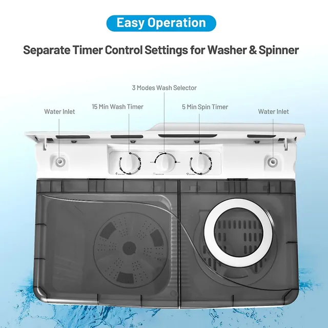 Costway Electric Tumble Compact Cloth Dryer Stainless Steel Wall Mounted  1.5 cu .ft. 