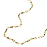 Women's Heritage D-link Gold-tone Brass Anchor Chain Necklace