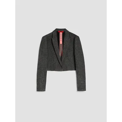 De-coated With Anna Dello Russo Wool-blend Flannel Jacket