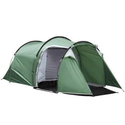 Camping Dome Tent For 3-4 Person Dark Green