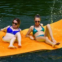 3 Layer Water Mat Floating Pad Island Water Sports Recreation Relaxing Tear-resistant 12' X 6'