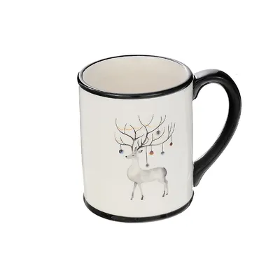 Cheeky Reindeer Figural Coffee Mug