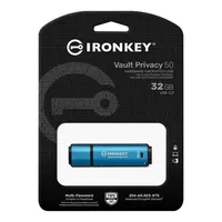 Ironkey Vault Privacy 50 Encrypted Usb Flash Drive, 3.2 Gen 1
