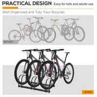 bike Bicycle Floor Parking Rack Cycling Storage Stand