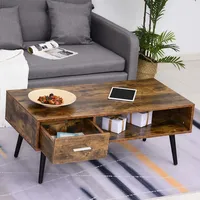 Rustic Coffee Table W/ Drawer