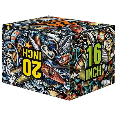 3-in-1 Soft Plyo Box Jump Box, 24" X 20" X 16"