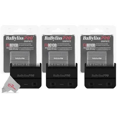 3pcs Babyliss Pro Graphite Fx8010b Replacement Blade For Fx810 Fxf880 Fx870