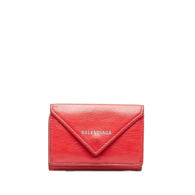 Pre-loved Papier Leather Compact Wallet