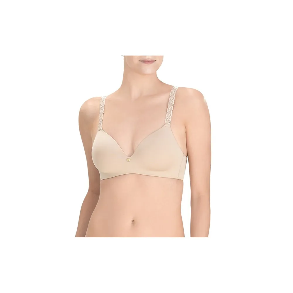 Natori Women's Pure Luxe Contour Convertible Soft Cup Bra, Cafe, 32C at   Women's Clothing store