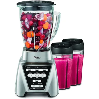 Osterpro Blender, 6 Cup Capacity, 7 Speeds, Includes 2 Smoothie Cups